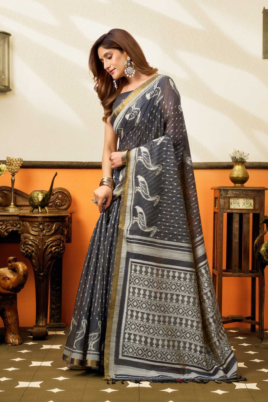 YNF Wholesale Cotton Fancy Sarees KESH744 GOBUNI SANGEETA | Surat Manufacturer