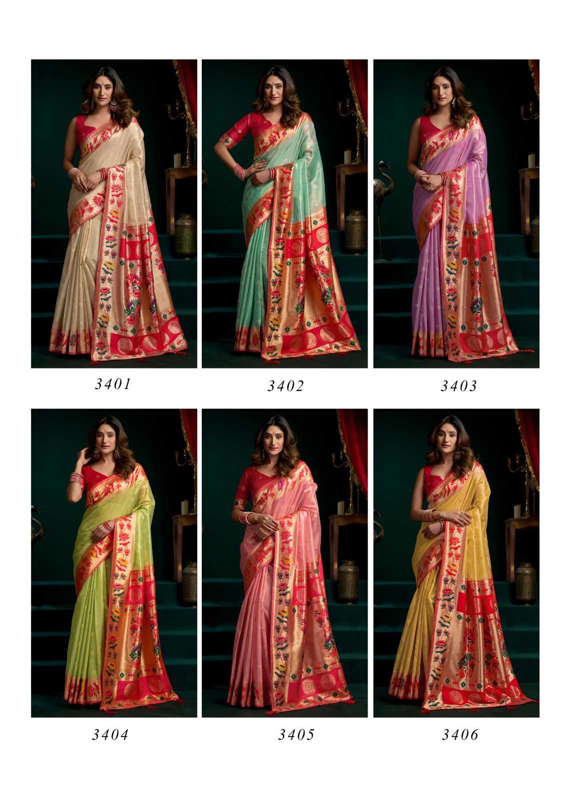 YNF Wholesale Tissue Designer Sarees KESH744 GOBUNI SEERAT | Surat Manufacturer