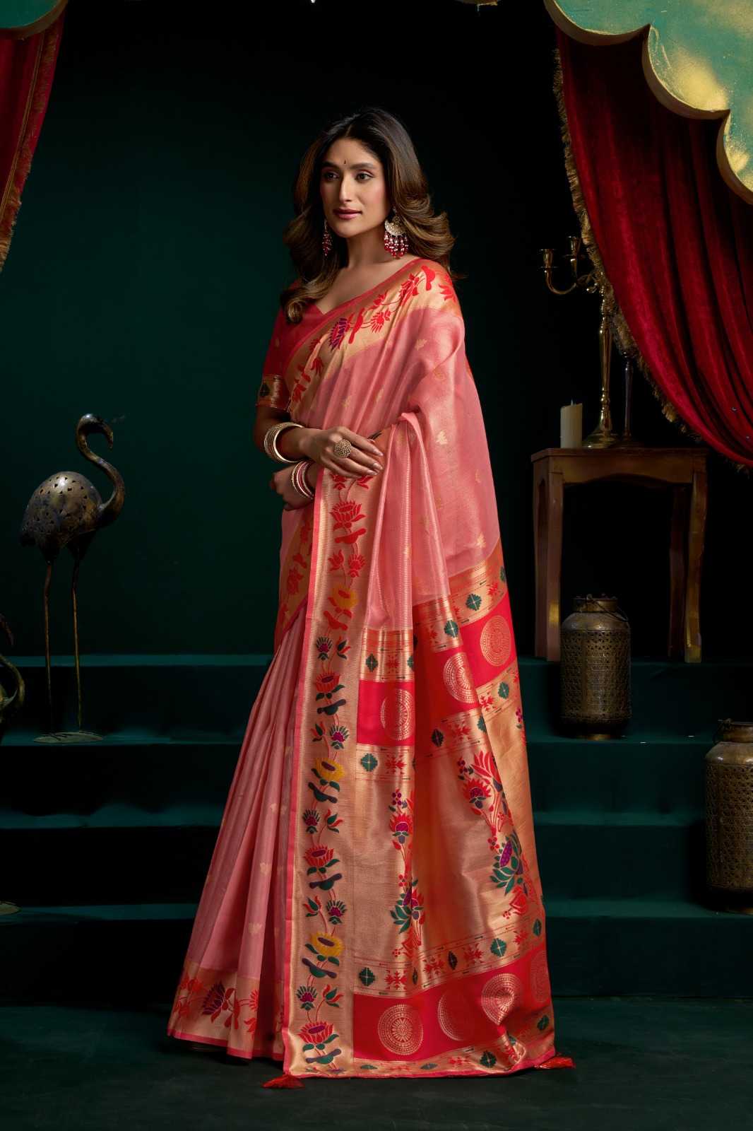 YNF Wholesale Tissue Designer Sarees KESH744 GOBUNI SEERAT | Surat Manufacturer