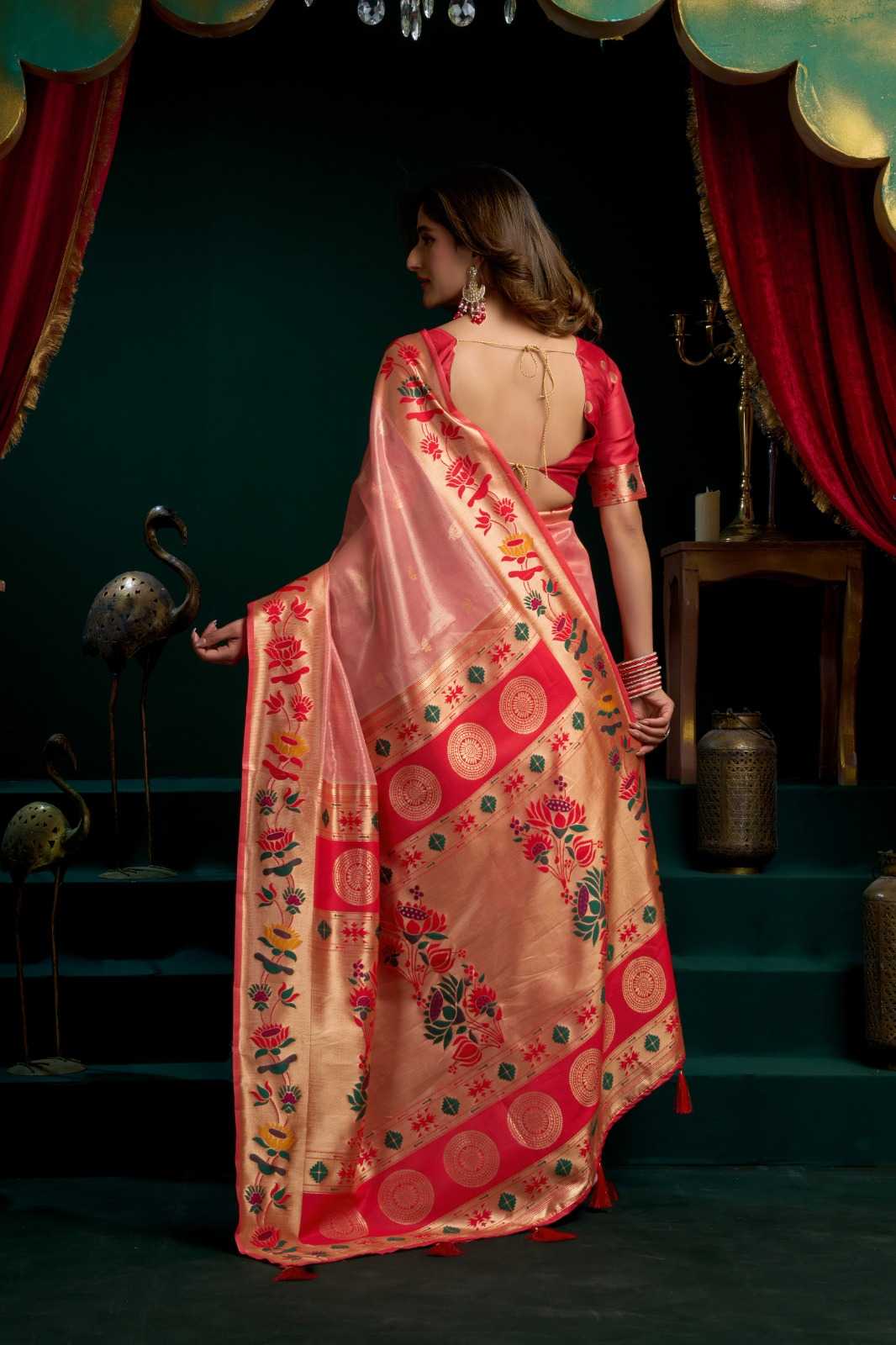 YNF Wholesale Tissue Designer Sarees KESH744 GOBUNI SEERAT | Surat Manufacturer