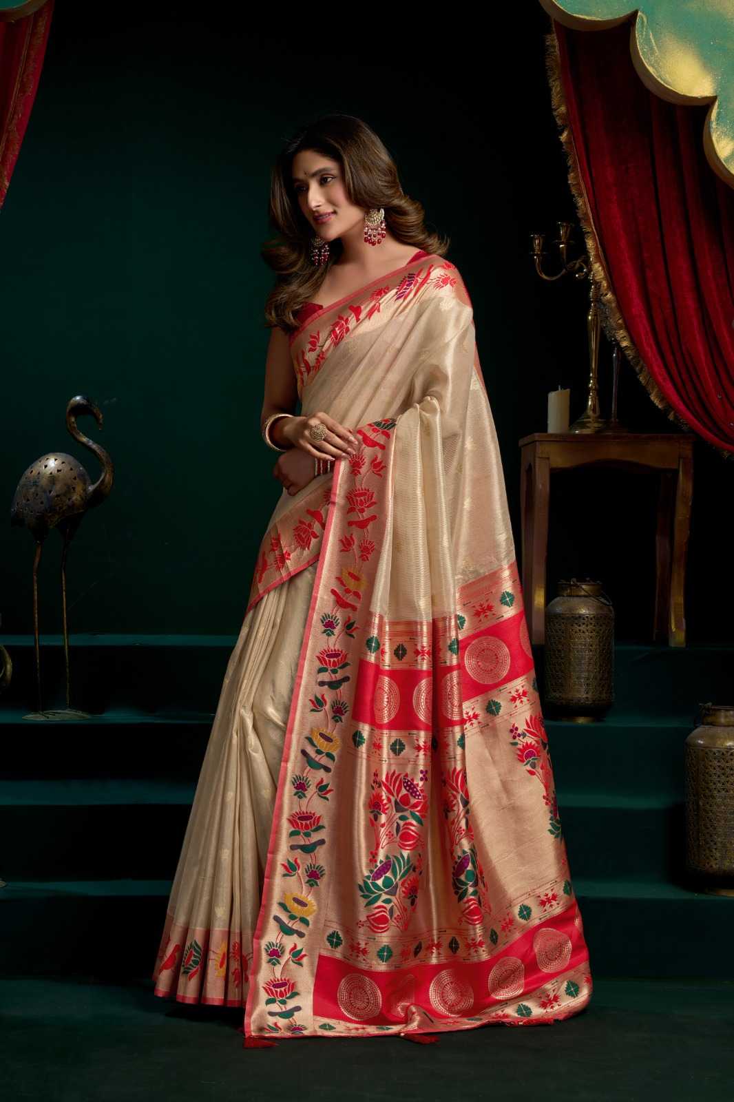 YNF Wholesale Tissue Designer Sarees KESH744 GOBUNI SEERAT | Surat Manufacturer