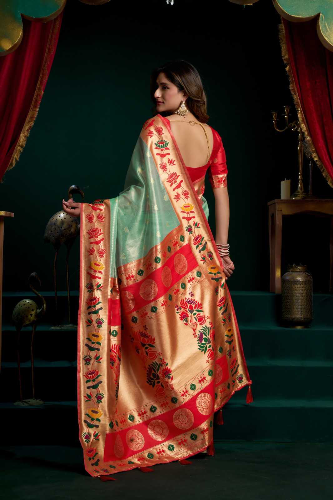 YNF Wholesale Tissue Designer Sarees KESH744 GOBUNI SEERAT | Surat Manufacturer