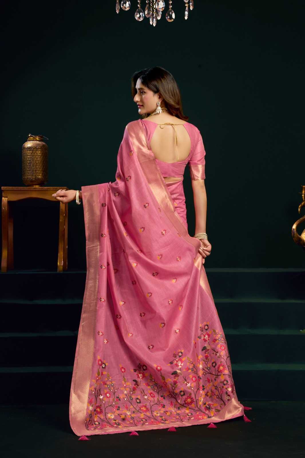 YNF Wholesale Cotton Fancy Sarees KESH744 GOBUNI SIYA | Surat Manufacturer