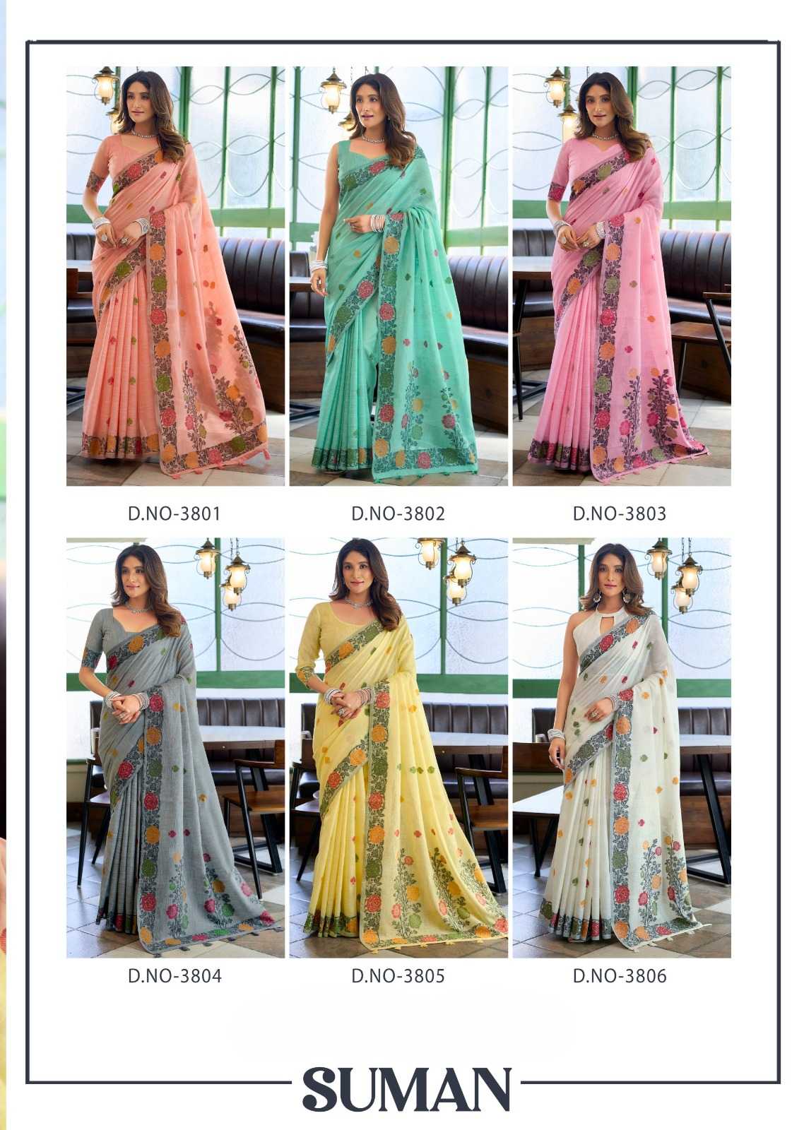 YNF Wholesale Linen Designer Sarees KESH744 GOBUNI SUMAN | Surat Manufacturer
