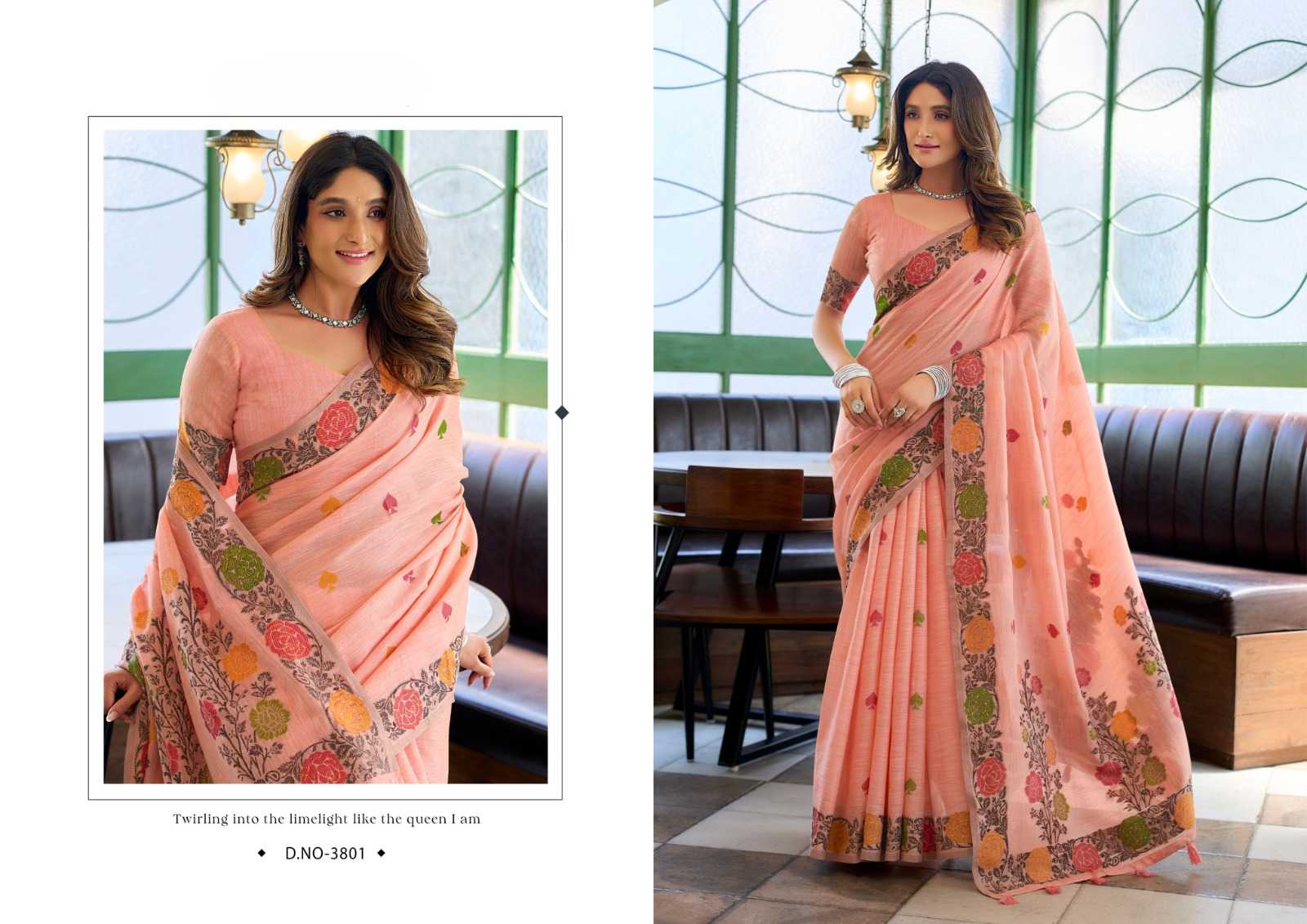YNF Wholesale Linen Designer Sarees KESH744 GOBUNI SUMAN | Surat Manufacturer