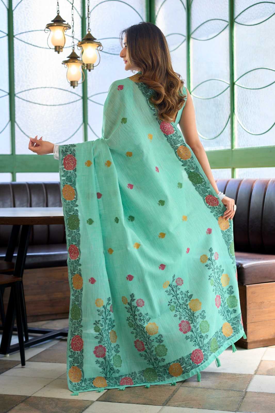 YNF Wholesale Linen Designer Sarees KESH744 GOBUNI SUMAN | Surat Manufacturer