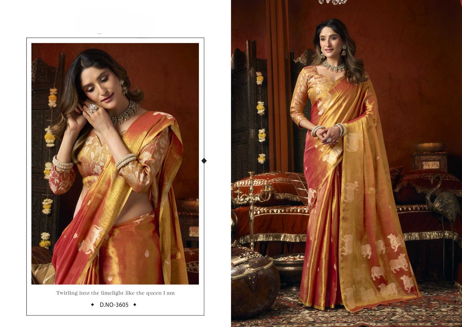 YNF Wholesale Tissue Designer Sarees KESH744 GOBUNI SUPRIYA | Surat Manufacturer