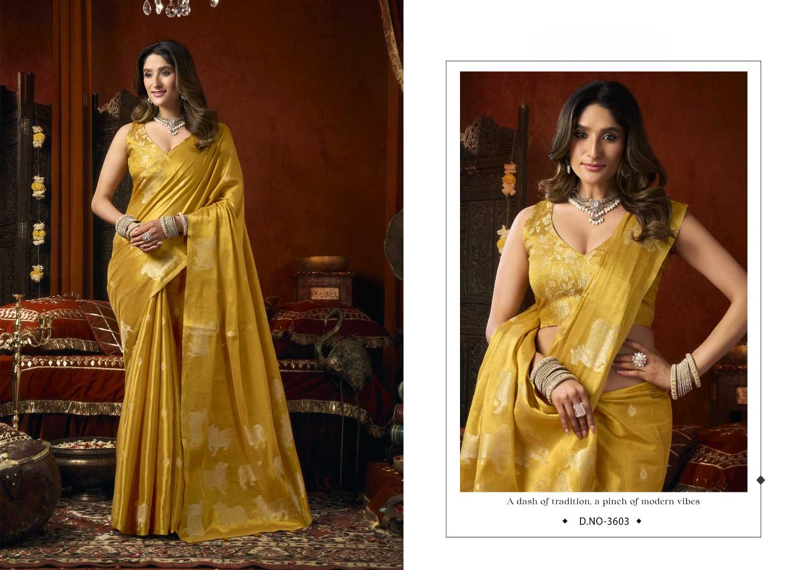 YNF Wholesale Tissue Designer Sarees KESH744 GOBUNI SUPRIYA | Surat Manufacturer