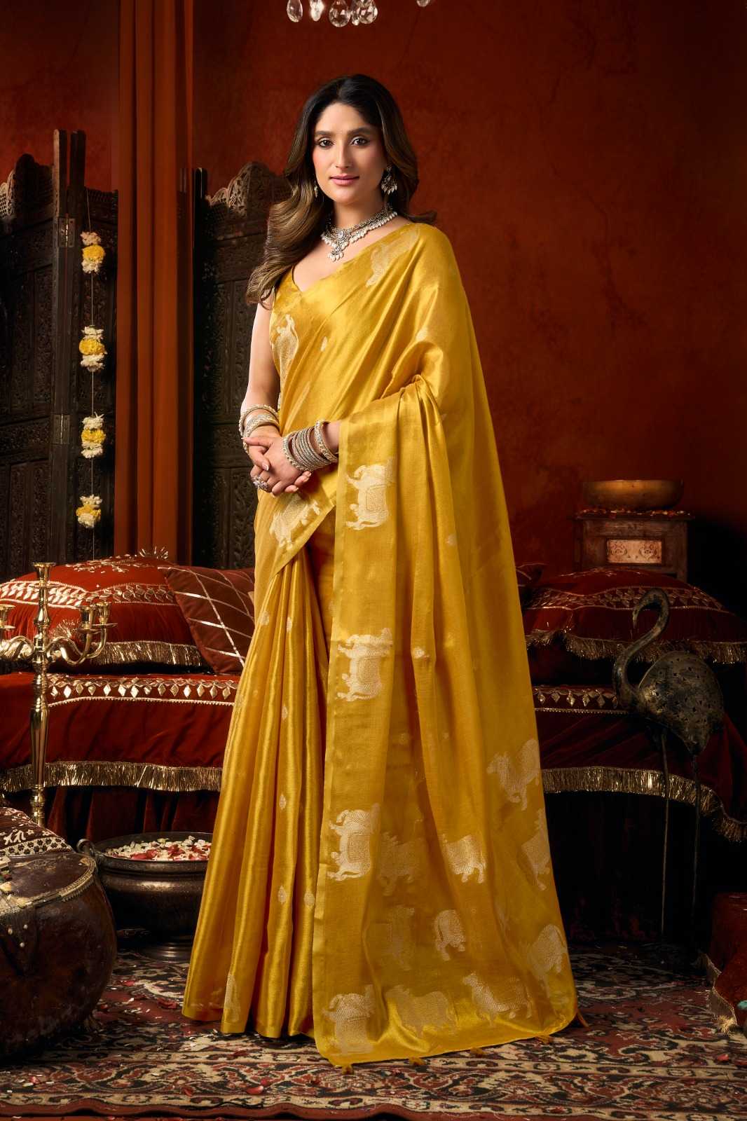 YNF Wholesale Tissue Designer Sarees KESH744 GOBUNI SUPRIYA | Surat Manufacturer