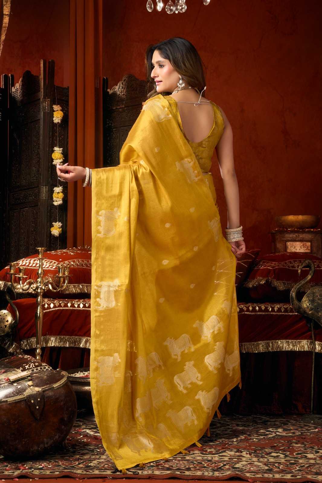 YNF Wholesale Tissue Designer Sarees KESH744 GOBUNI SUPRIYA | Surat Manufacturer