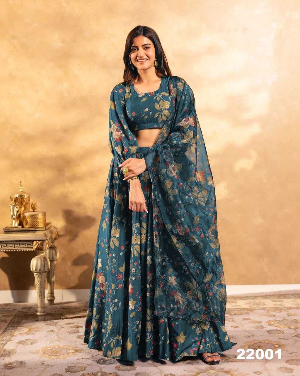 YNF Wholesale Chinon Silk Traditional Lehenga KESH744 LUCAYA V~22 | Surat Manufacturer