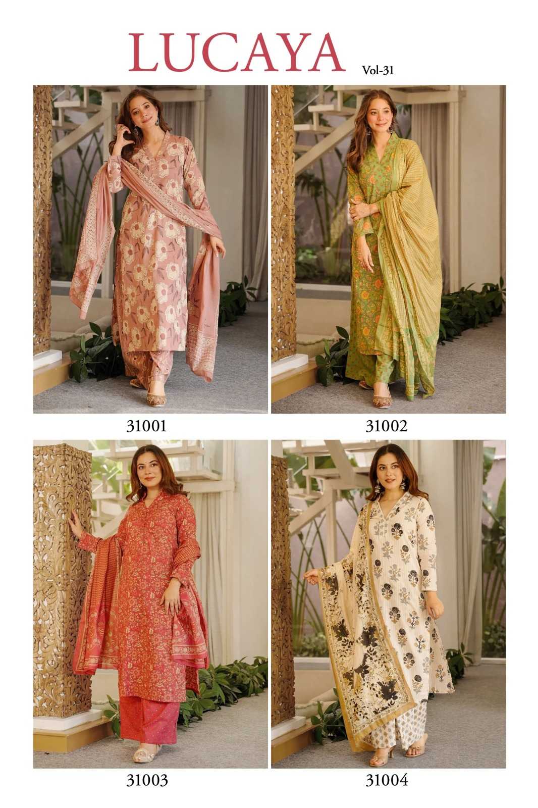YNF Wholesale Cotton Cambric Printed Suits KESH744 LUCAYA V~31 | Surat Manufacturer
