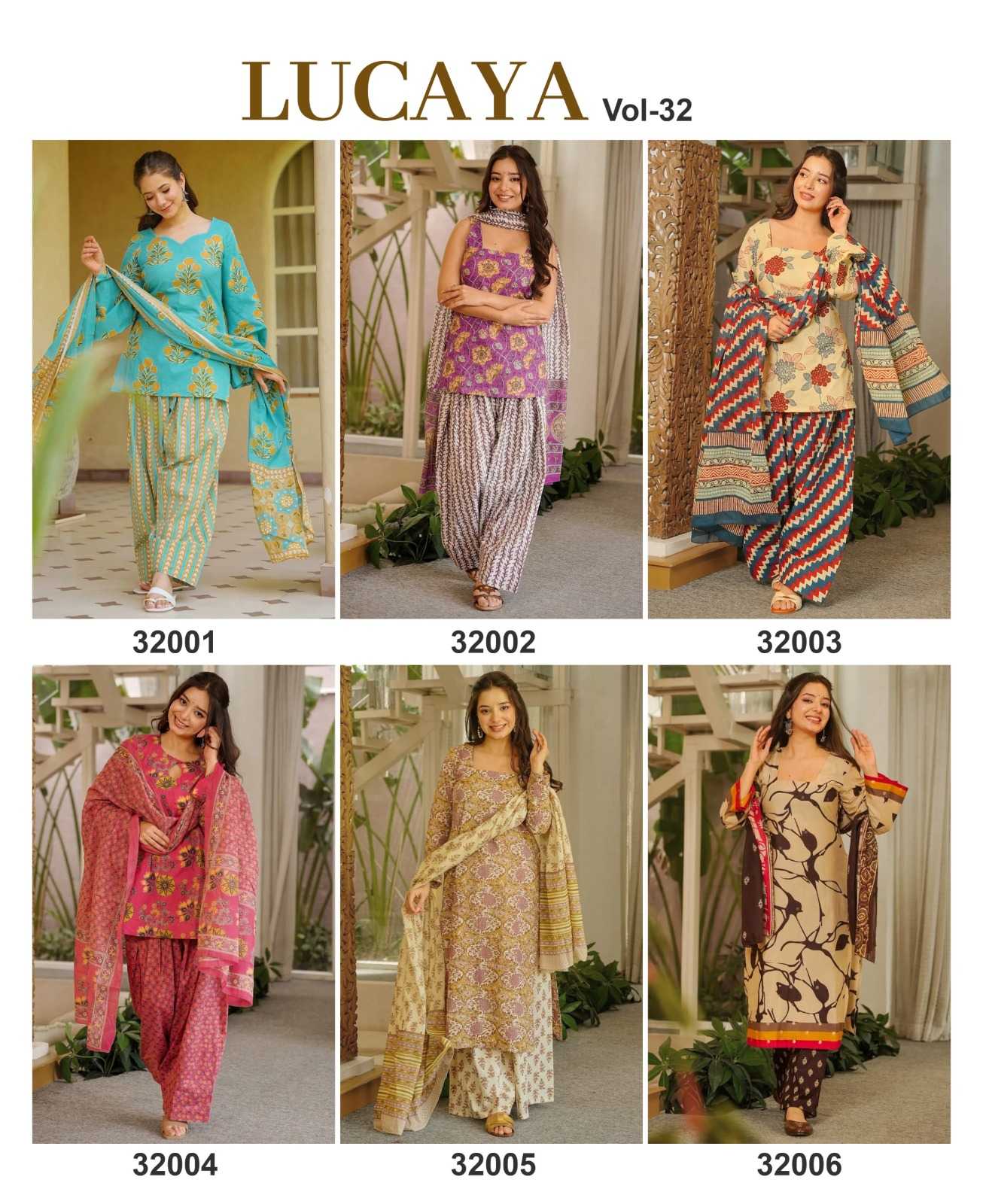 YNF Wholesale Cotton Cambric Printed Suits KESH744 LUCAYA V~32 | Surat Manufacturer