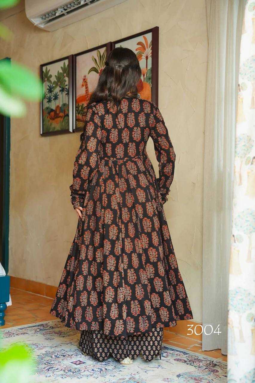 YNF Wholesale Heavy Rayon Printed Gowns KESH744 VYOMA V-3 | Surat Manufacturer