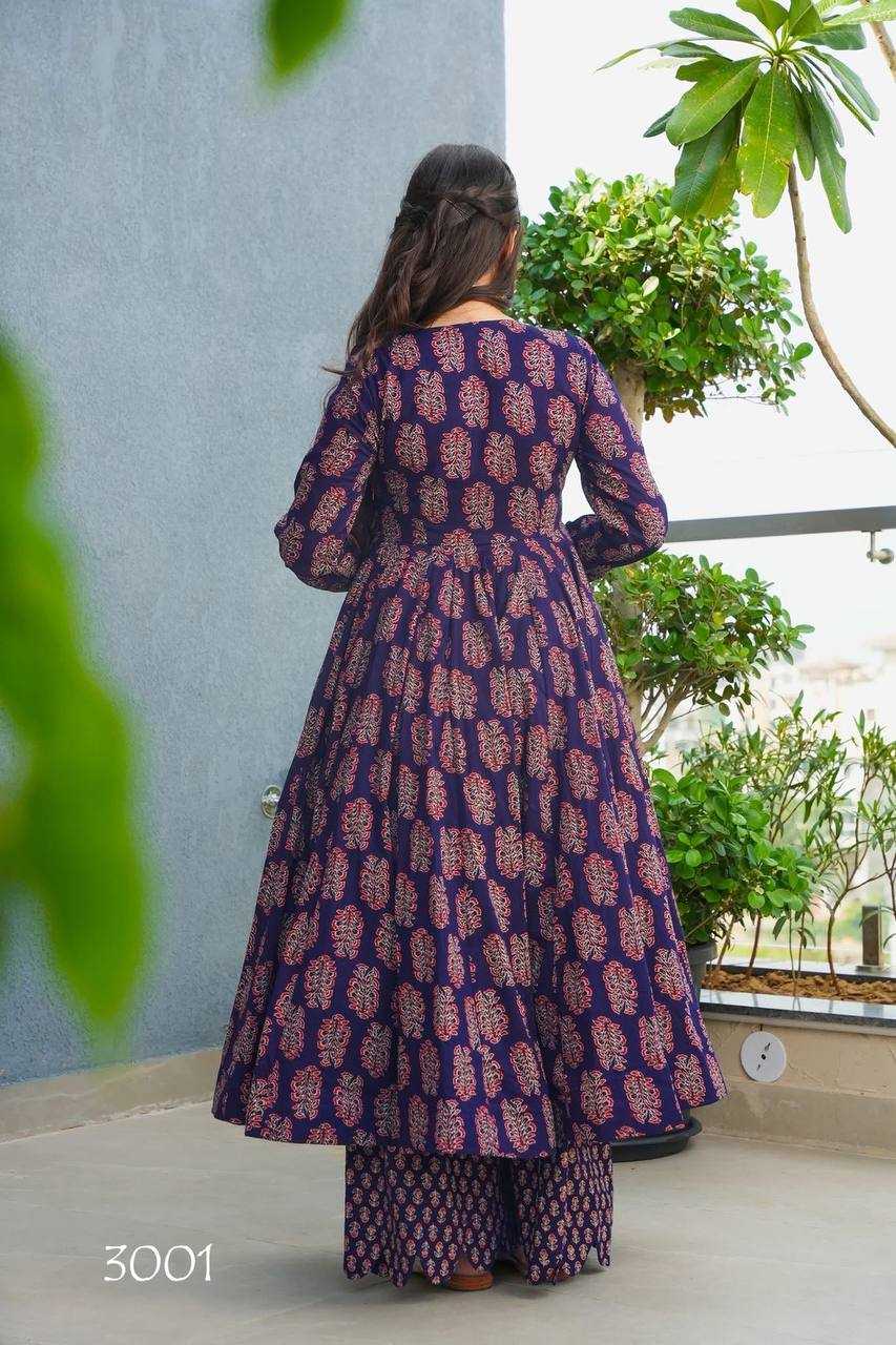 YNF Wholesale Heavy Rayon Printed Gowns KESH744 VYOMA V-3 | Surat Manufacturer