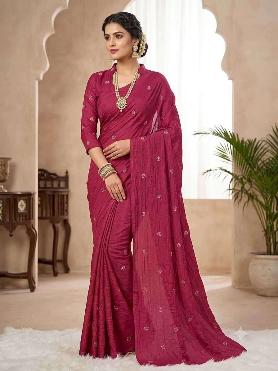 YNF Wholesale Crunchi Designer Sarees KESH752 Coffee | Surat Manufacturer