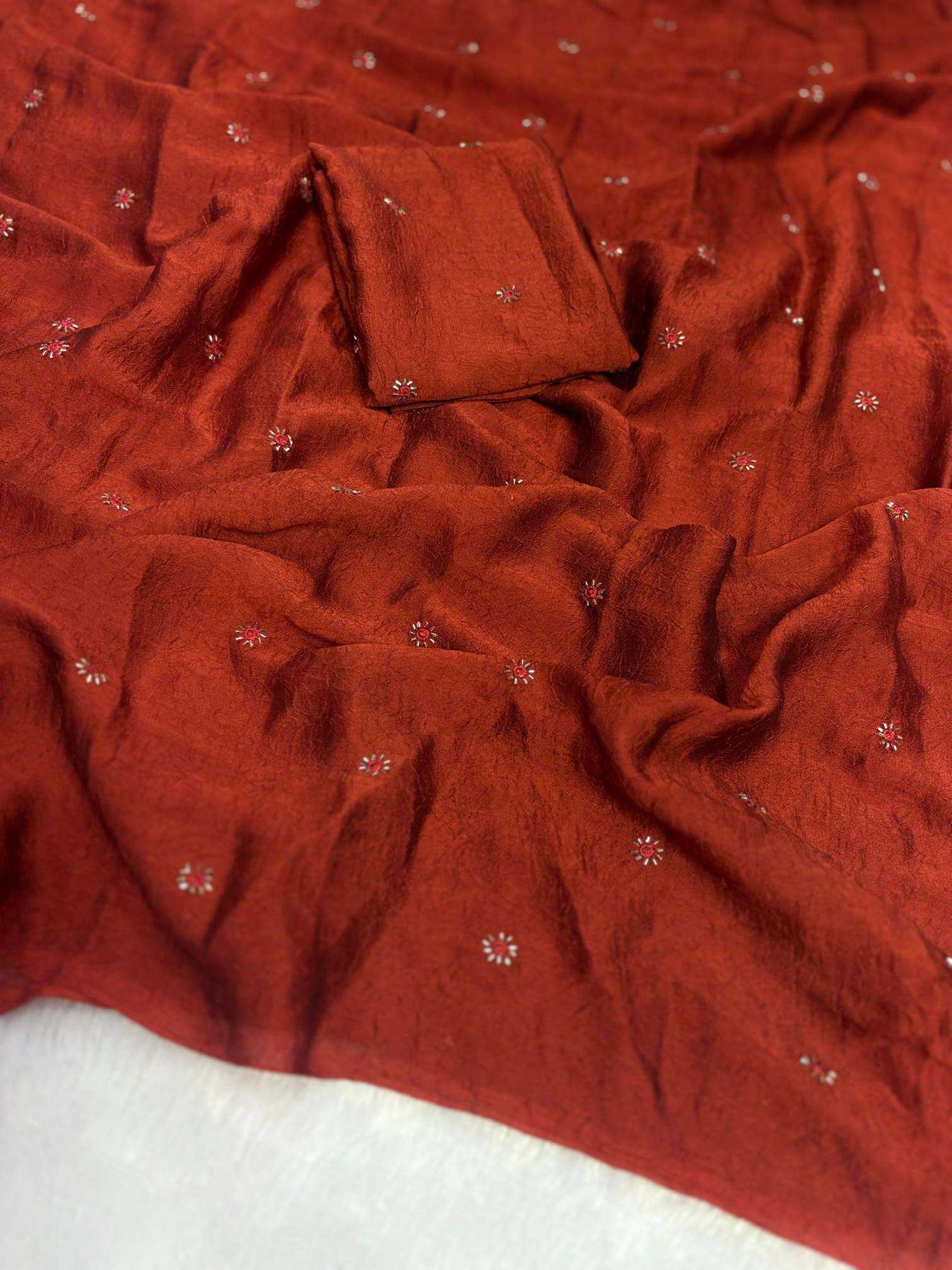 YNF Wholesale Crunchi Designer Sarees KESH752 Coffee | Surat Manufacturer