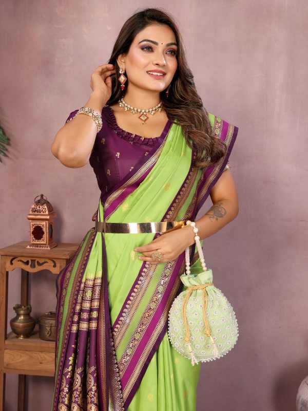 YNF Wholesale Handloom Silk Designer Sarees KESH753 Sindur | Surat Manufacturer