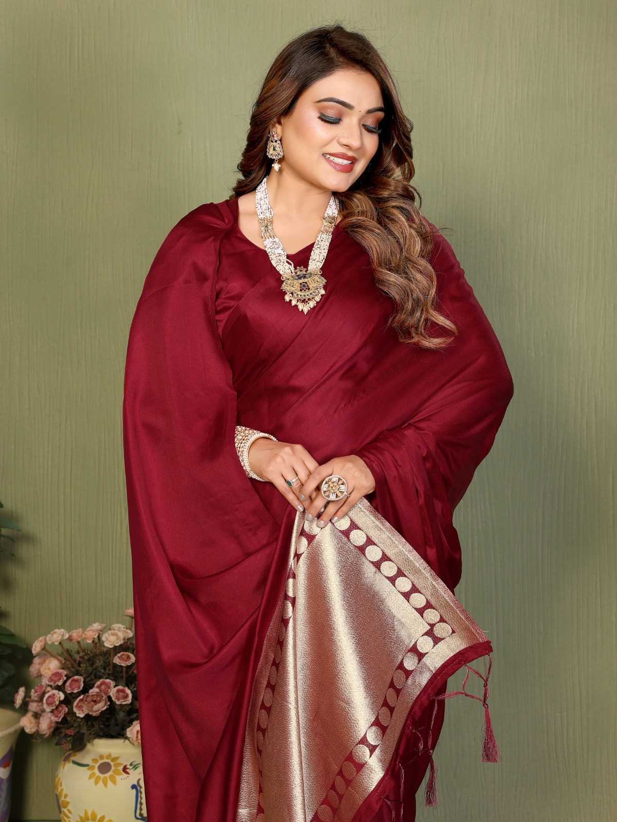 YNF Wholesale Satin Silk Zari Border Sarees KESH753 SWARGINI | Surat Manufacturer