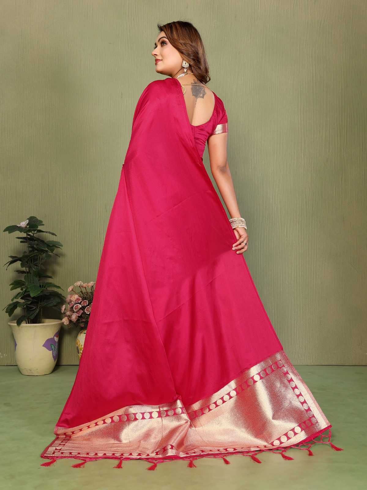 YNF Wholesale Satin Silk Zari Border Sarees KESH753 SWARGINI | Surat Manufacturer