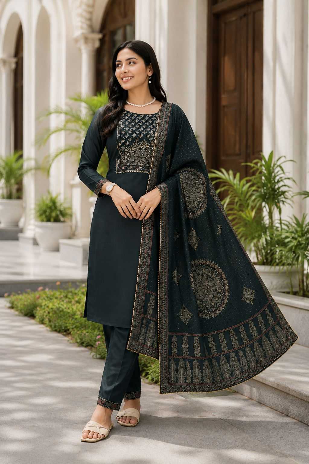 YNF Wholesale Chanderi Soft Designer Kurtis RIN119 8114 | Surat Manufacturer