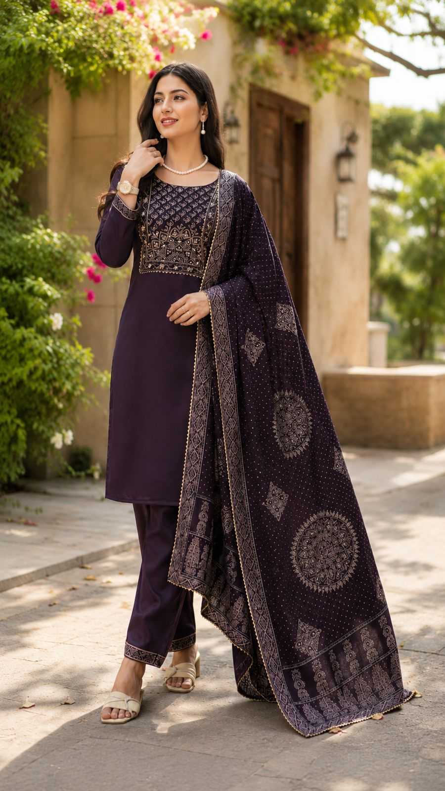 YNF Wholesale Chanderi Soft Designer Kurtis RIN119 8114 | Surat Manufacturer
