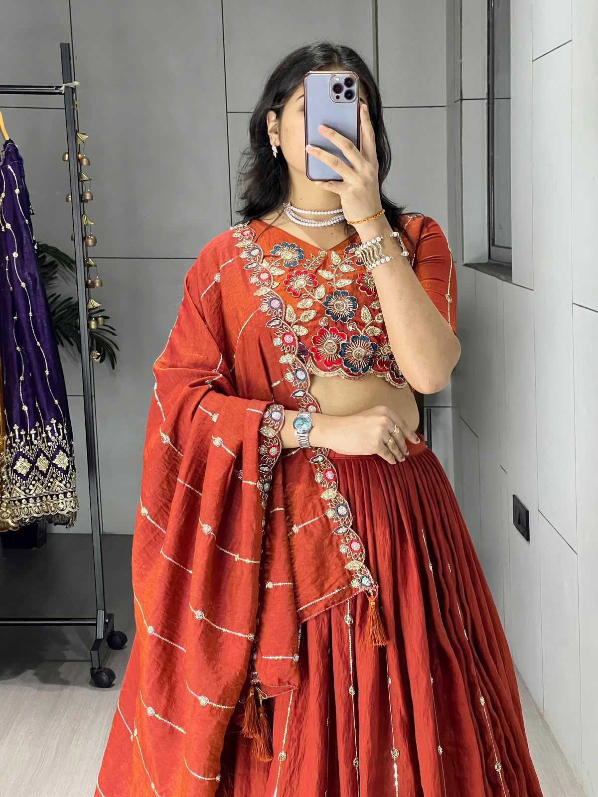 YNF Wholesale Soft Vichitra Traditional Lehenga RIN119 8118 | Surat Manufacturer