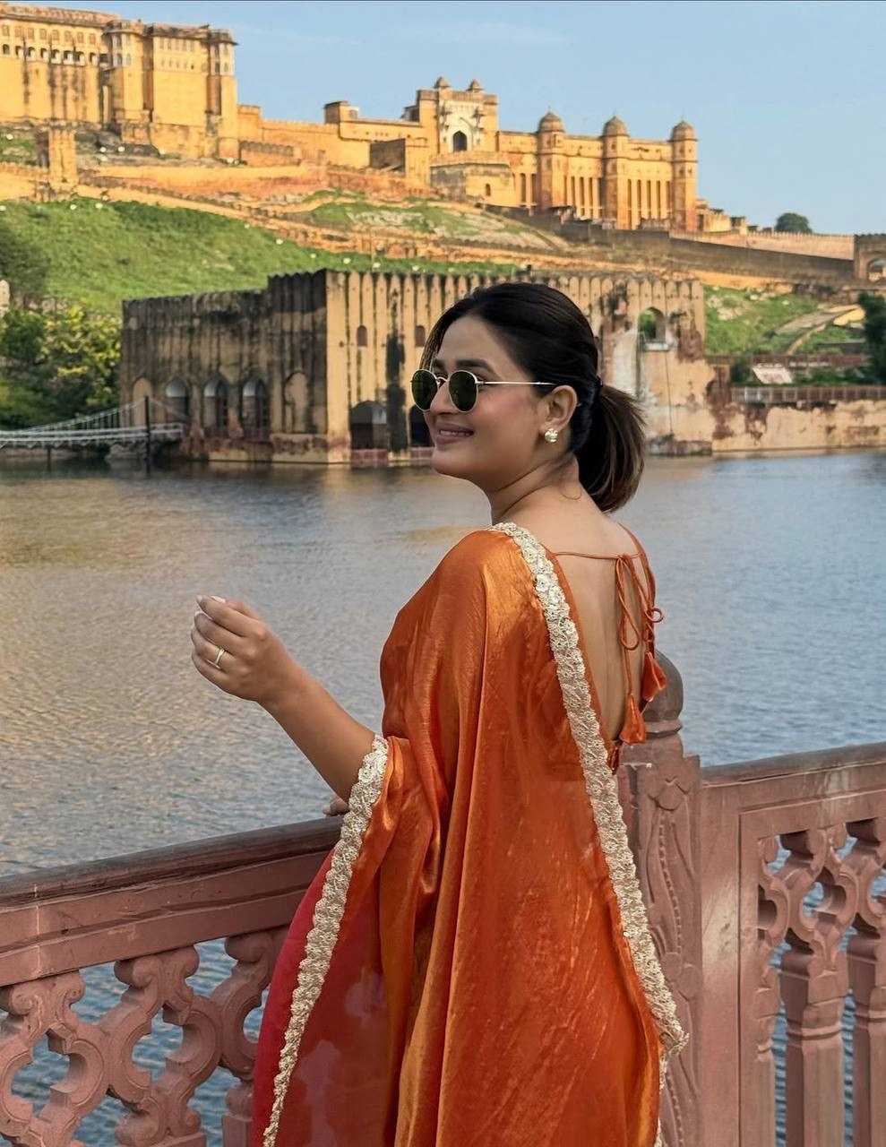 YNF Wholesale Space Silk Soft Silk Sarees RIN132 198 | Surat Manufacturer