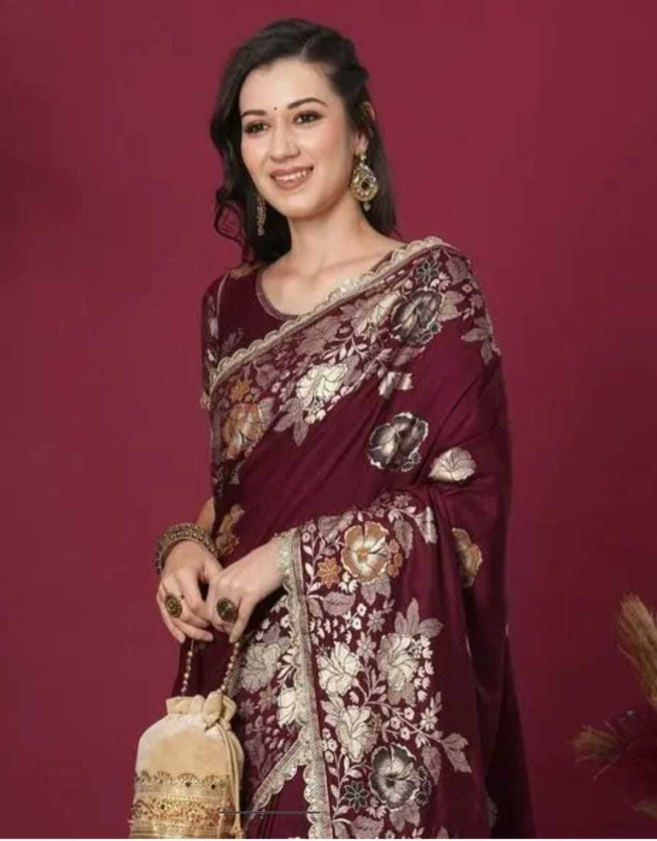 YNF Wholesale Banarasi Soft Silk Banarasi Silk Sarees RIN132 201 | Surat Manufacturer