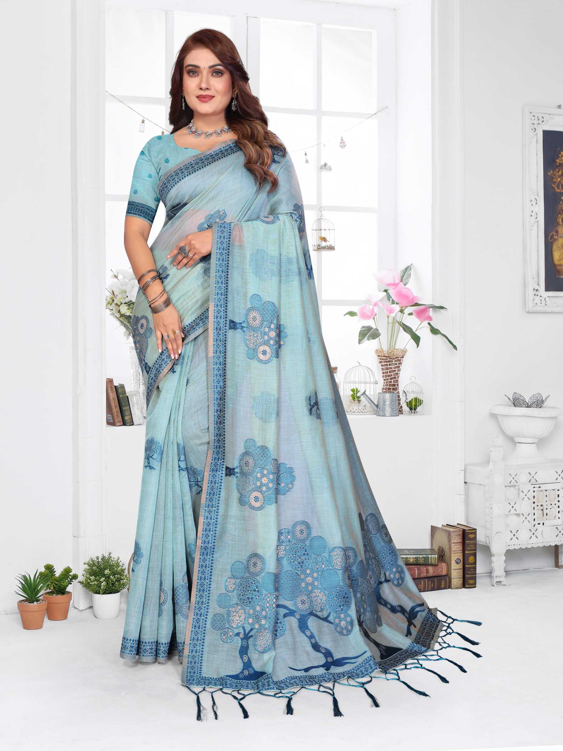 YNF Wholesale Cotton Fancy Sarees RIN144 Ashiwini | Surat Manufacturer