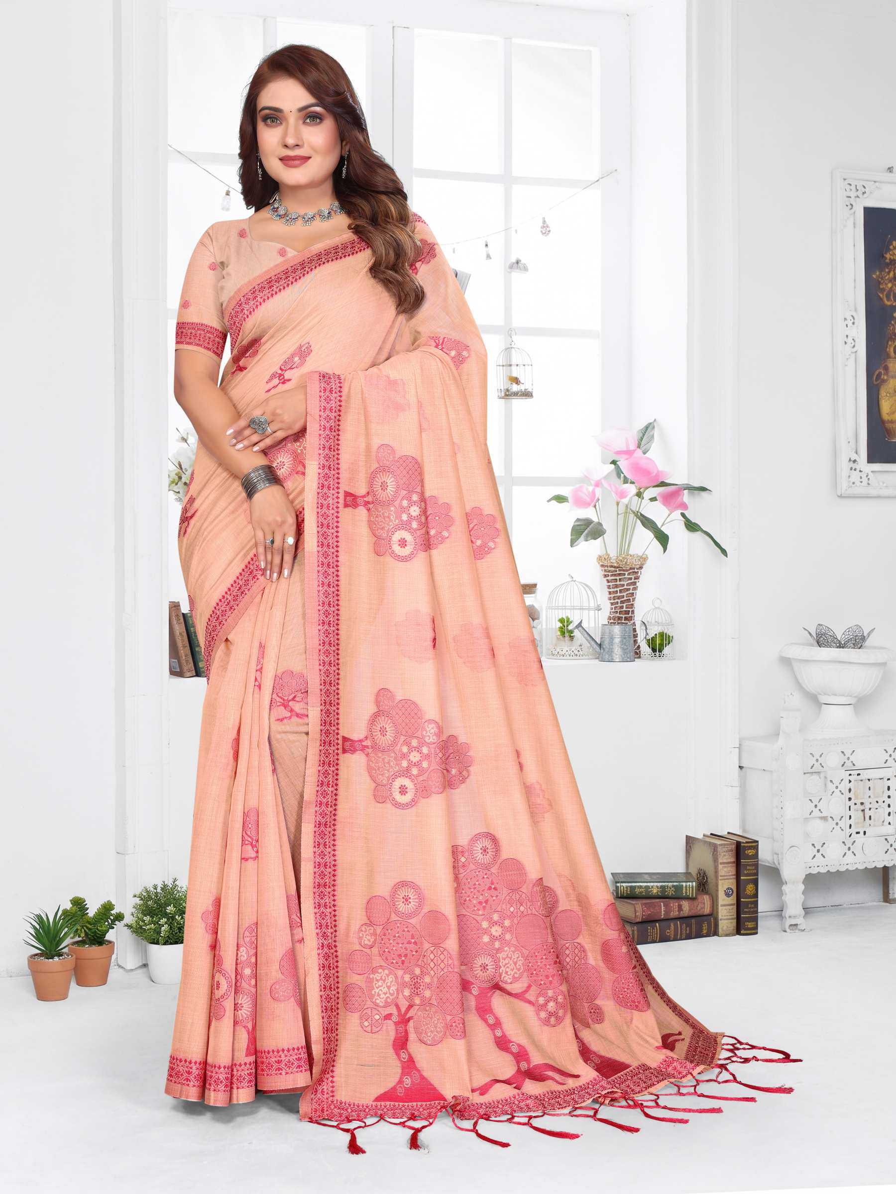 YNF Wholesale Cotton Fancy Sarees RIN144 Ashiwini | Surat Manufacturer