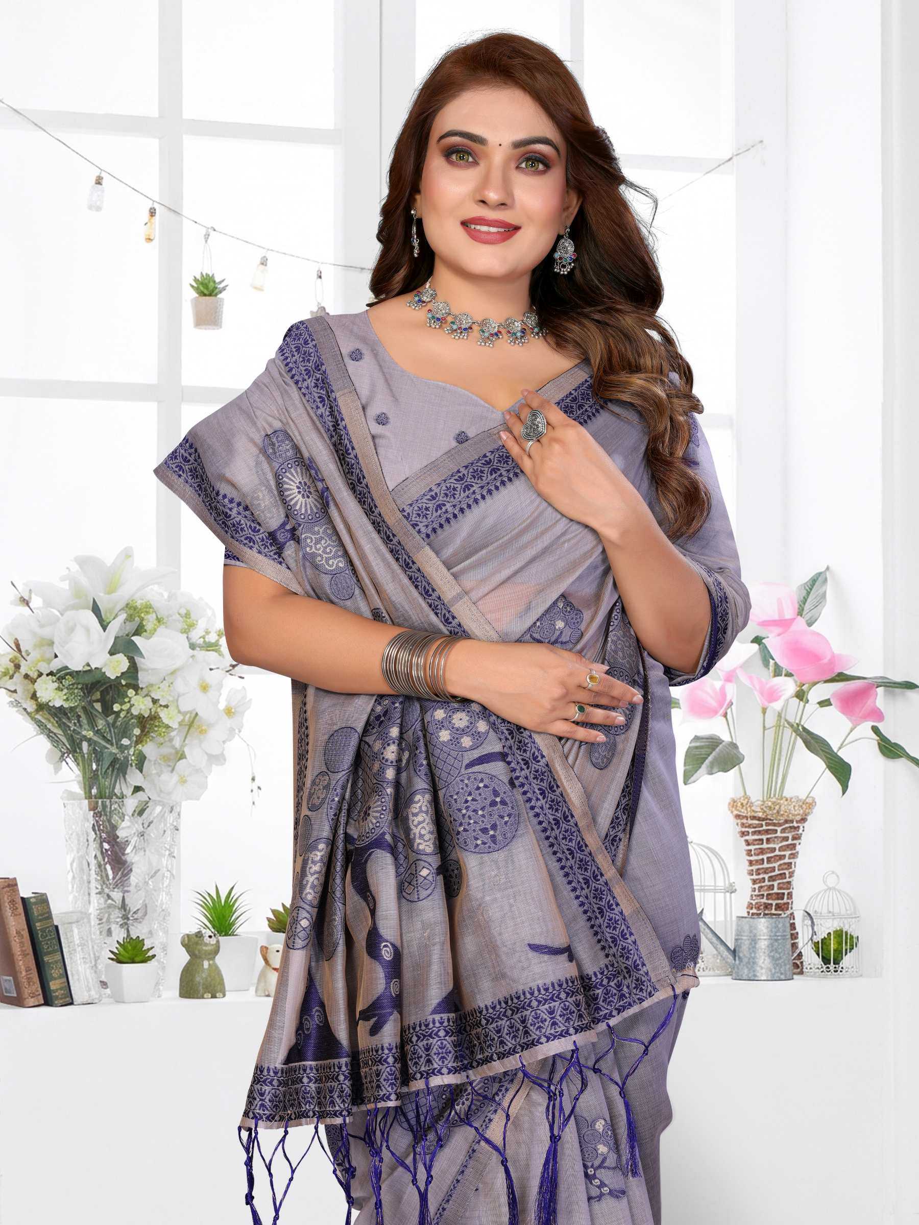 YNF Wholesale Cotton Fancy Sarees RIN144 Ashiwini | Surat Manufacturer
