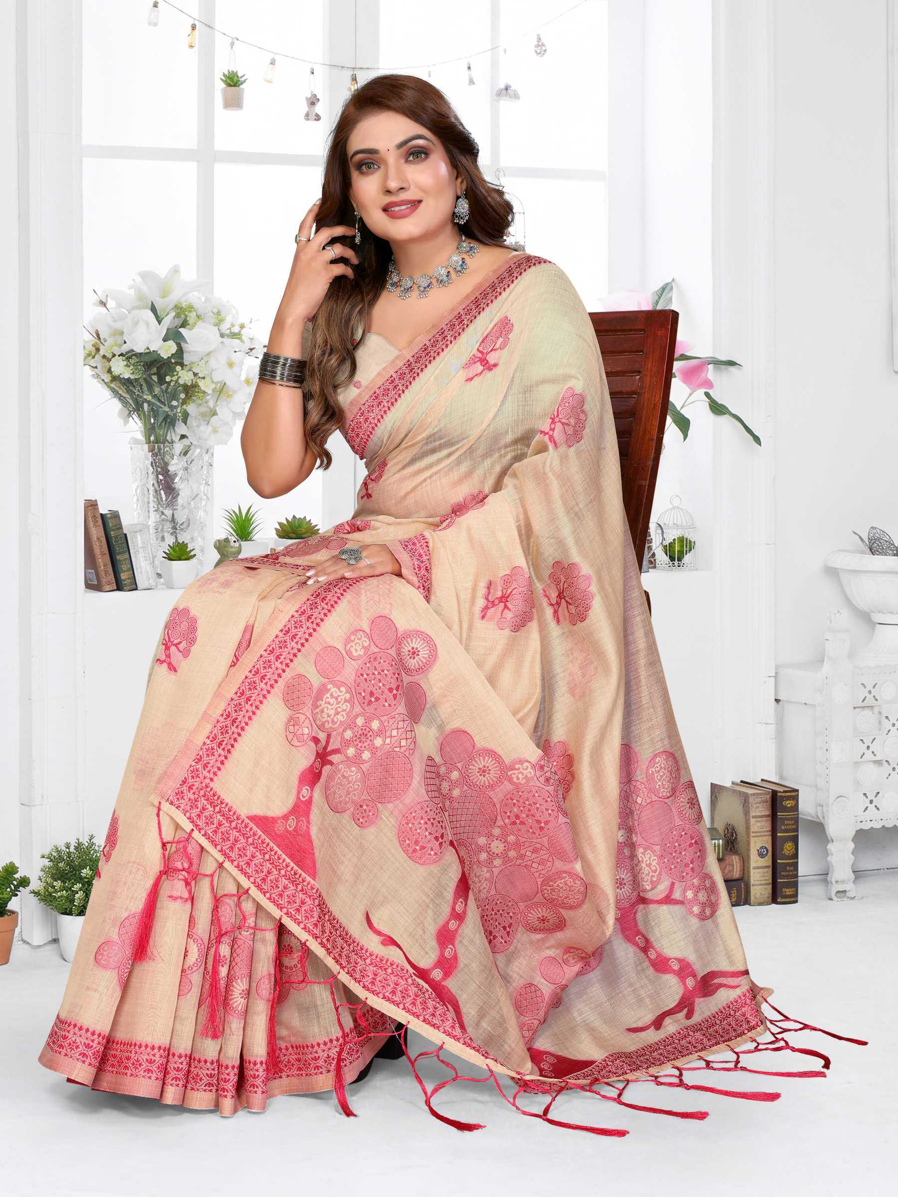 YNF Wholesale Cotton Fancy Sarees RIN144 Ashiwini | Surat Manufacturer