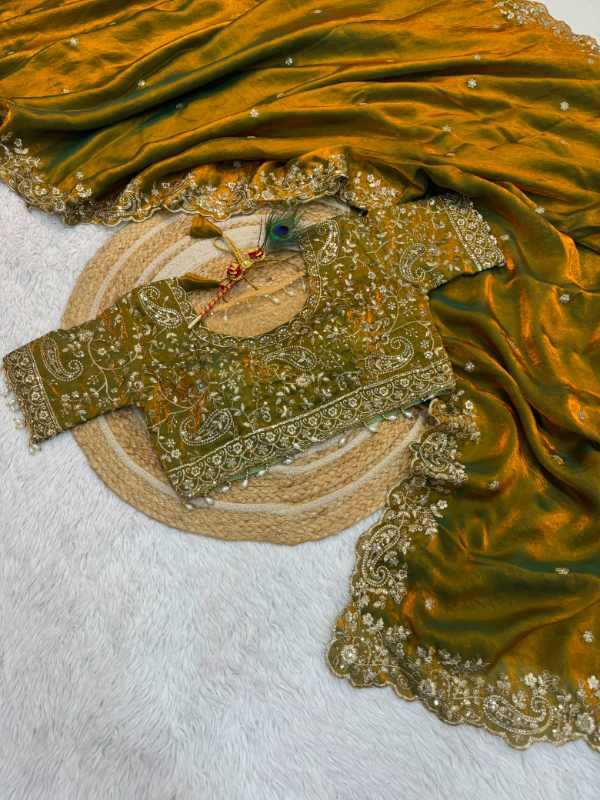 YNF Wholesale Space Silk Sequence Sarees RIN189 2012 | Surat Manufacturer