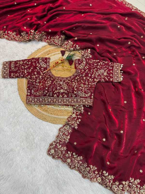 YNF Wholesale Space Silk Sequence Sarees RIN189 2012 | Surat Manufacturer