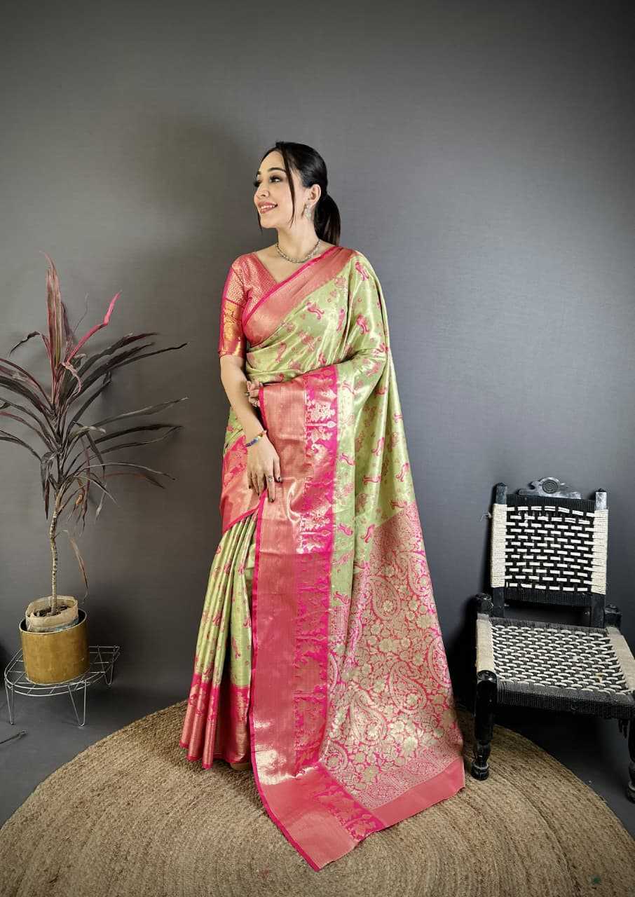 YNF Wholesale Kanjivaram Silk Zari Border Sarees RIN211 Kanjivaram | Surat Manufacturer