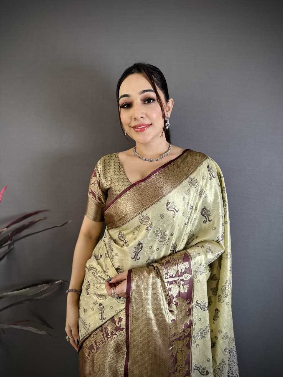 YNF Wholesale Kanjivaram Silk Zari Border Sarees RIN211 Kanjivaram | Surat Manufacturer