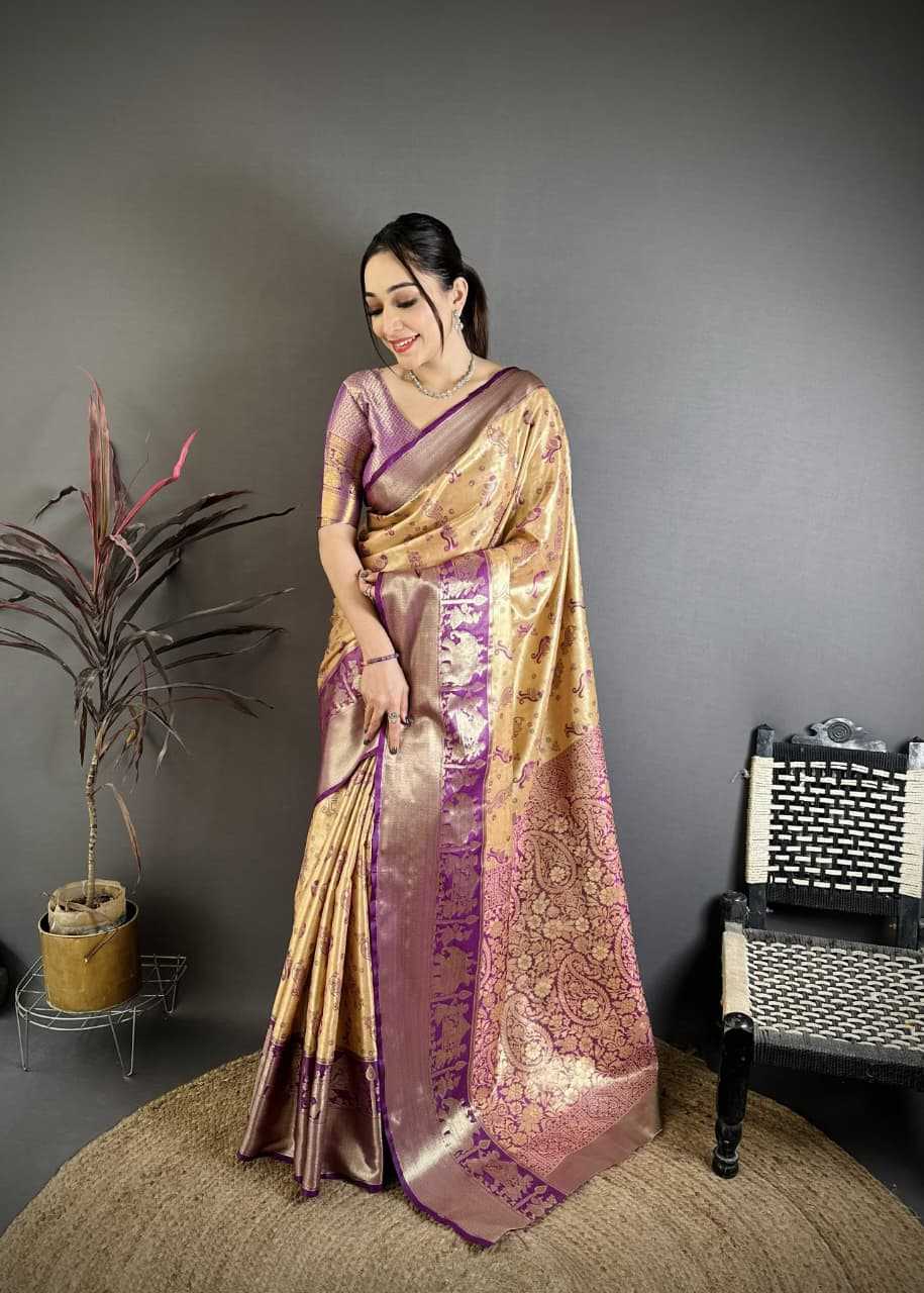 YNF Wholesale Kanjivaram Silk Zari Border Sarees RIN211 Kanjivaram | Surat Manufacturer