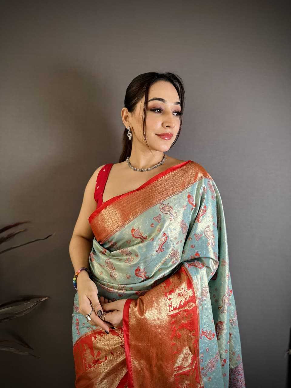 YNF Wholesale Kanjivaram Silk Zari Border Sarees RIN211 Kanjivaram | Surat Manufacturer