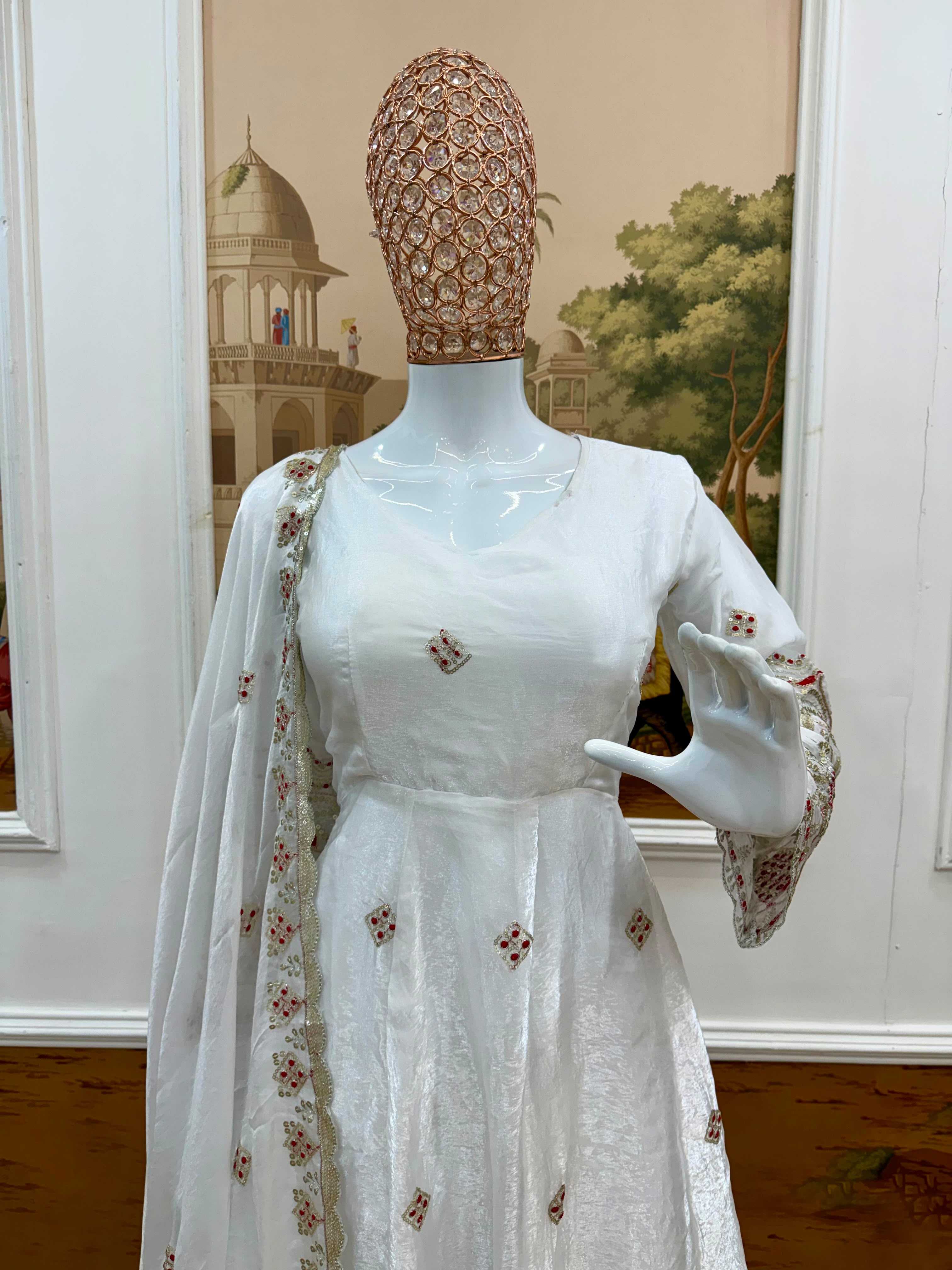 YNF Wholesale Satin Fancy Gowns RIN215 1196 | Surat Manufacturer