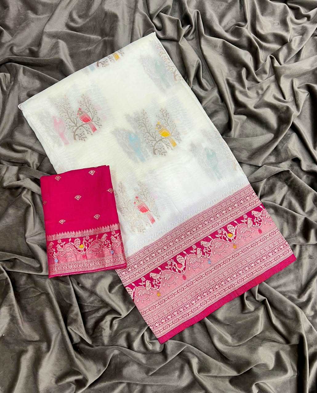 YNF Wholesale Nylon Georgette Sarees RIN225 1050 | Surat Manufacturer