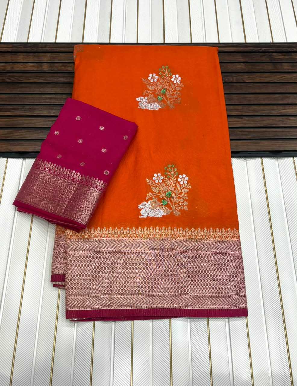 YNF Wholesale Georgette Designer Sarees RIN225 981 | Surat Manufacturer