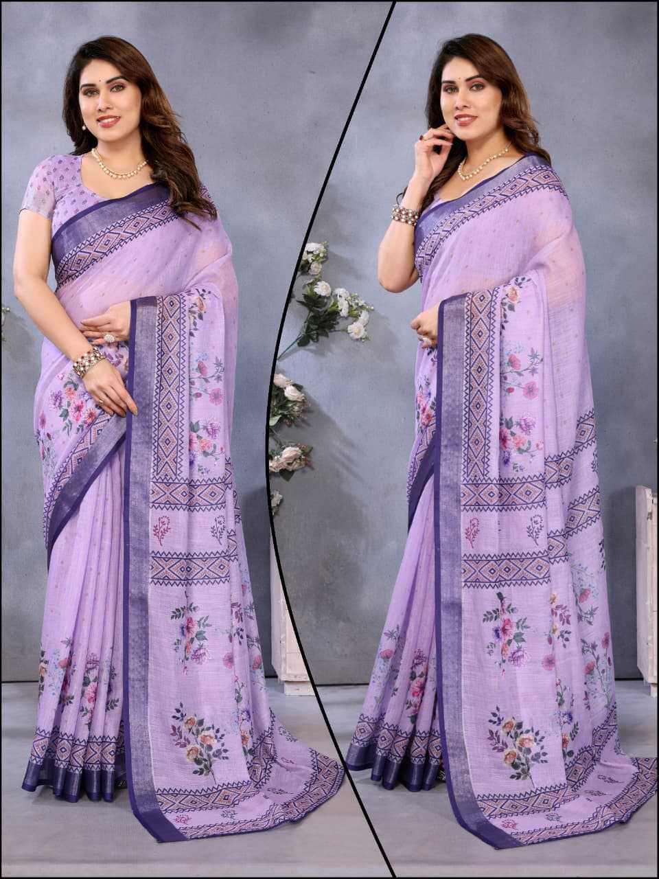 YNF Wholesale Cotton Printed Sarees RIN231 01 | Surat Manufacturer