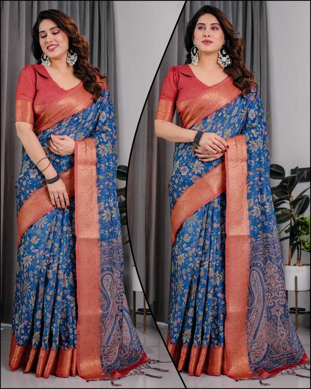 YNF Wholesale Zari Silk Printed Sarees RIN231 Digital | Surat Manufacturer