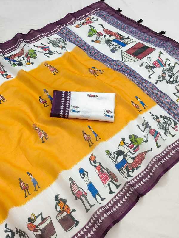 YNF Wholesale Cotton Designer Sarees RIN231 WINE | Surat Manufacturer
